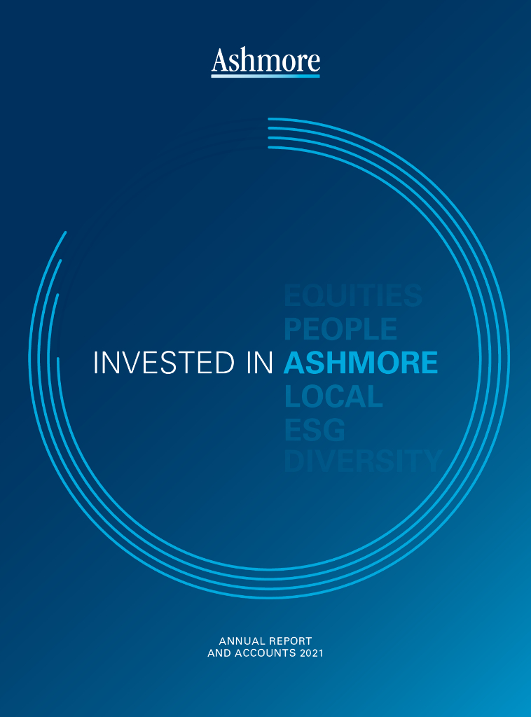 Ashmore Group PLC（ASHM）2021财年年度报告（英文版）