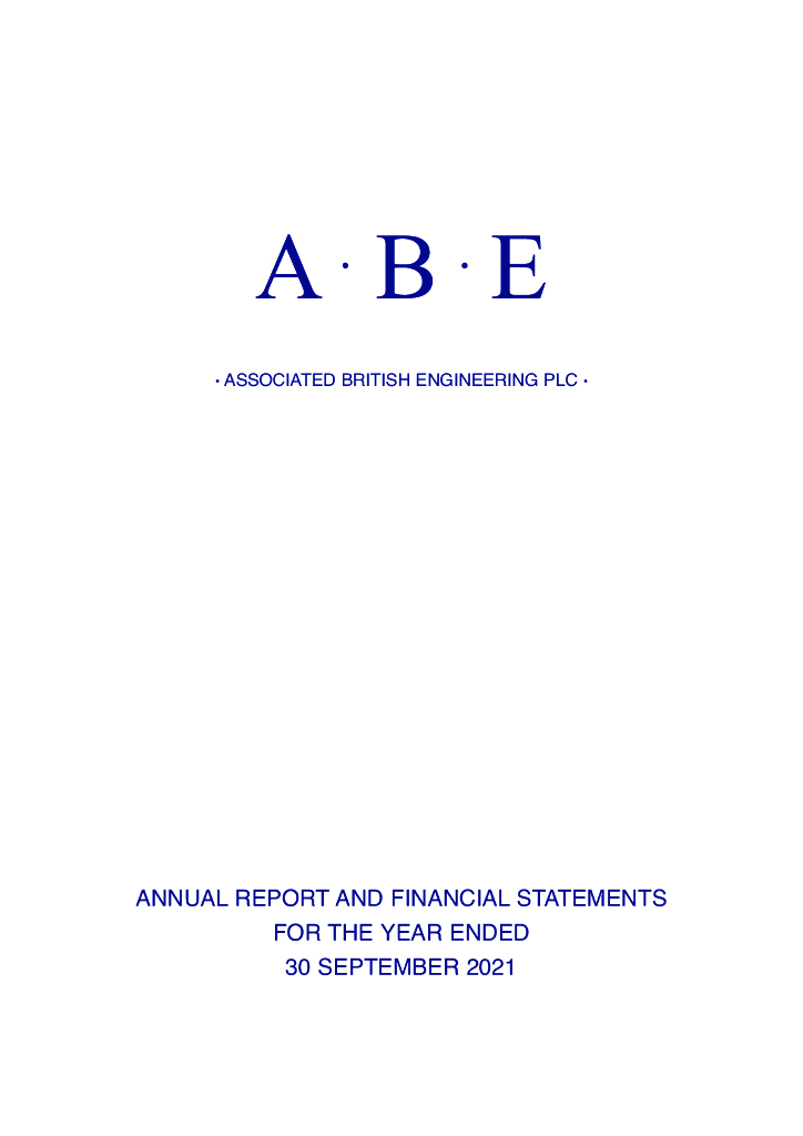 Associated British Engineering plc 2021财年年度报告（英文版）