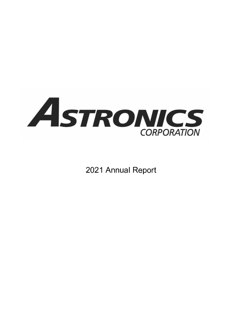 Astronics Corp.（ATRO）2021财年年度报告（英文版）