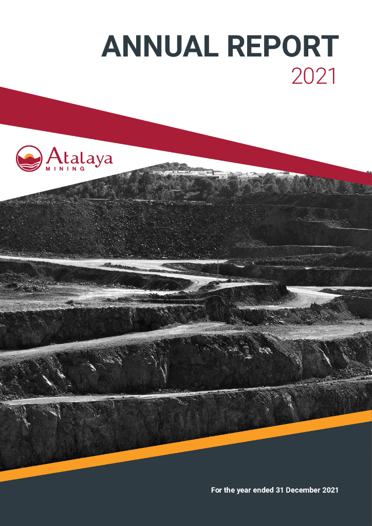 Atalaya Mining plc（ATYM）2021财年年度报告（英文版）