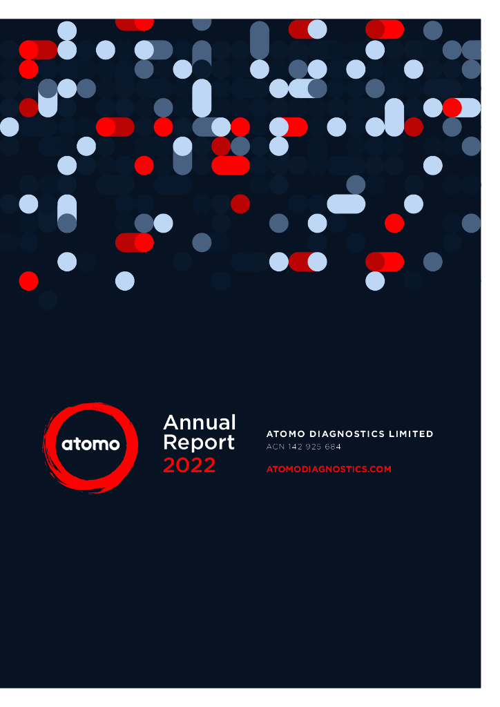 Atomo Diagnostics（AT1）2022财年年度报告（英文版）