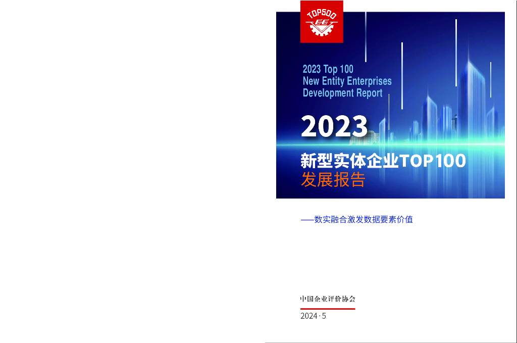 中国企业评价协会：2023新型实体企业TOP100发展报告