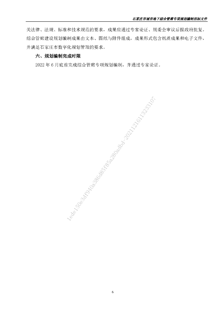 石家庄市城市地下综合管廊专项规划编制招标文件_第7页