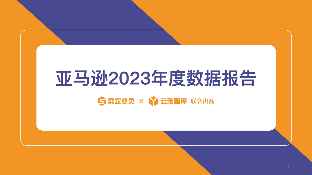 云雅智库&卖家精灵：亚马逊2023年度数据报告海报