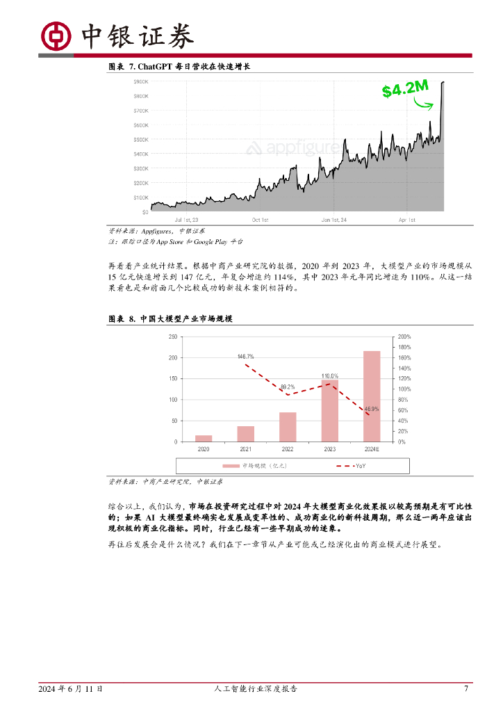 中银证券：人工智能行业深度报告：“元年”之后，再看大模型应用商业化进展_第7页