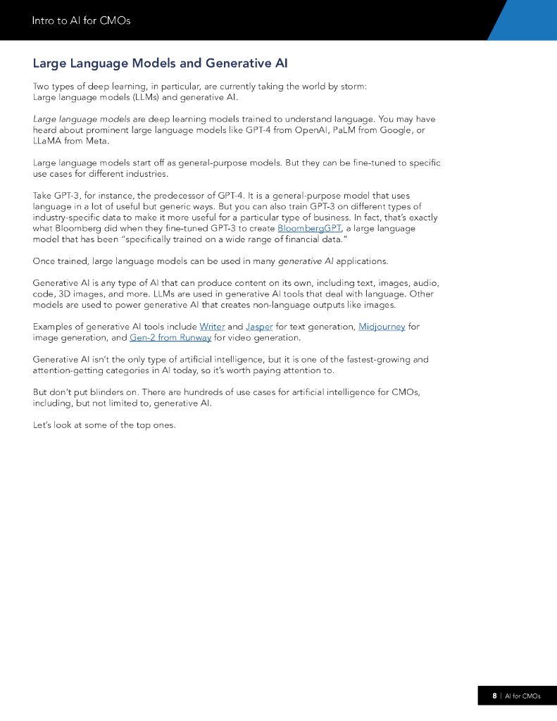 Marketing AI Institute：2023人工智能与首席营销官（CMO）：AI驱动的真实世界的数字化转型蓝图报告（英文版）_第8页