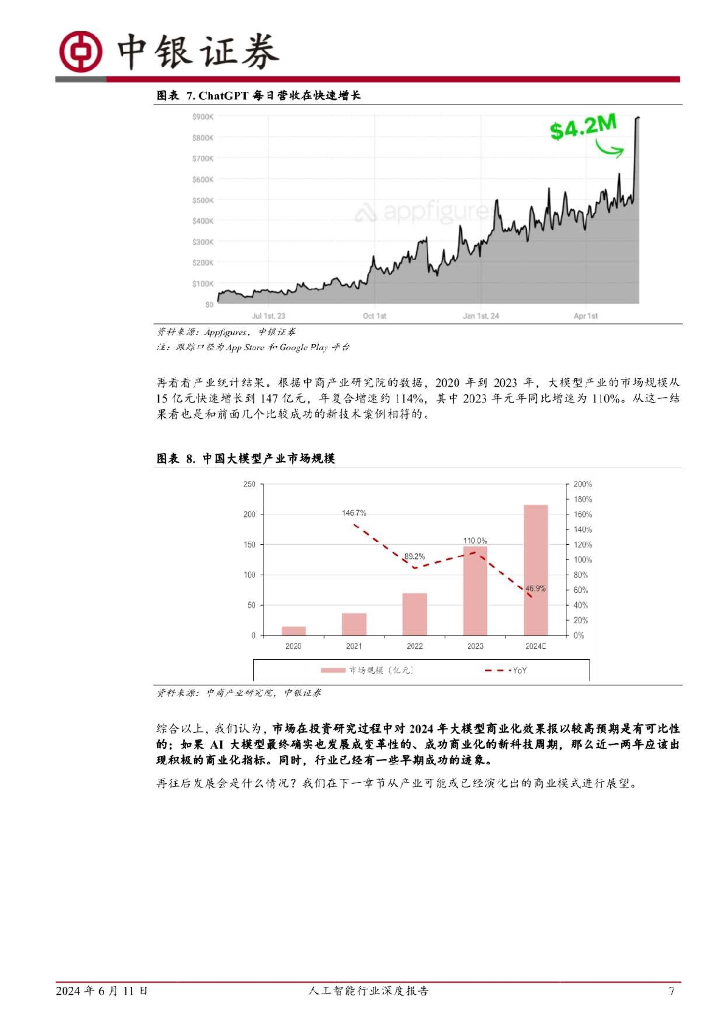 中银国际：2024人工智能行业深度报告：“元年”之后，再看大模型应用商业化进展_第7页