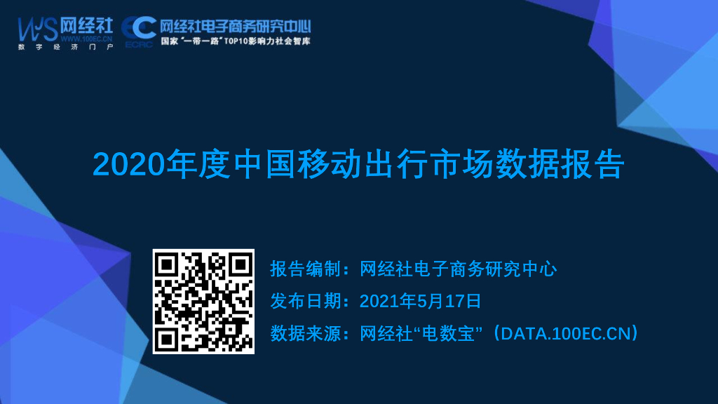 网经社：2020年度中国移动出行市场数据报告