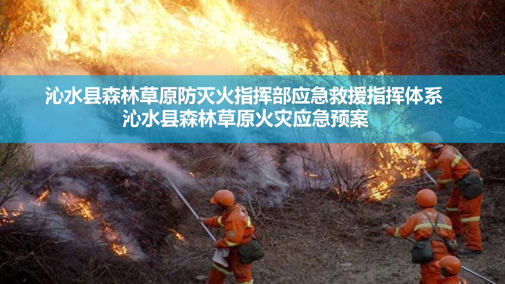 沁水县森林草原防灭火指挥部应急救援指挥体系沁水县森林草原火灾应急预案