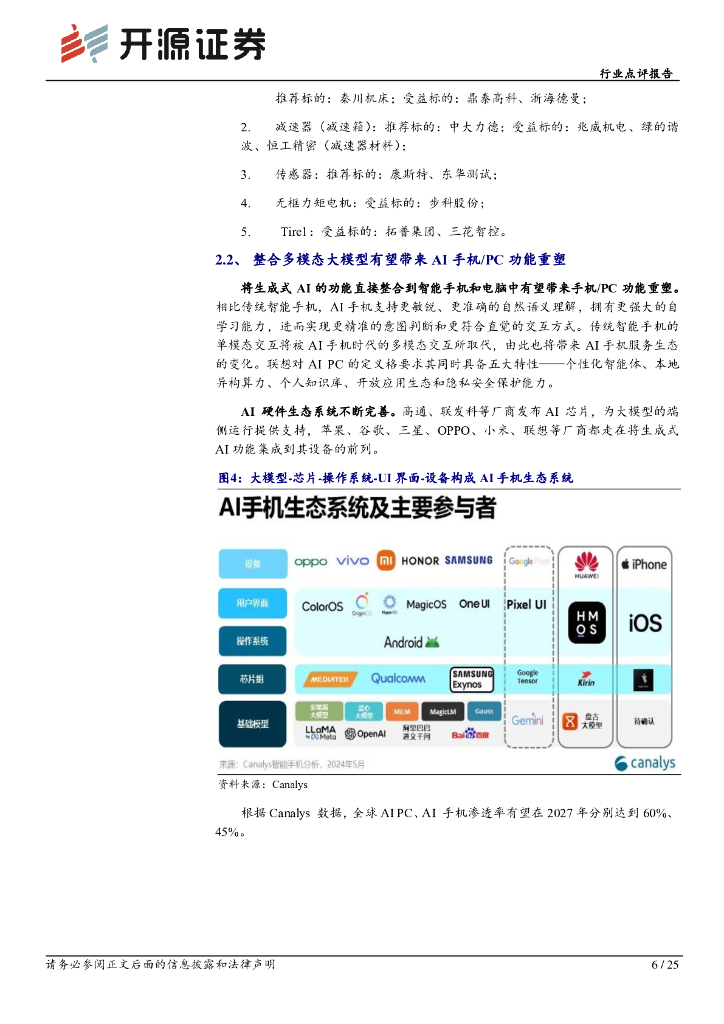 开源证券：机械设备行业点评报告：聚焦新质生产力，科技成长价值重塑_第6页