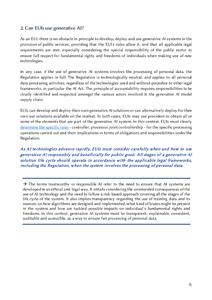 欧盟EDPS：2024首份生成式人工智能数据合规指南报告（英文版）_第7页