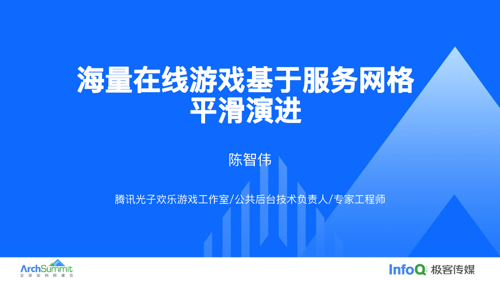 腾讯光子欢乐游戏工作室（陈智伟）：海量在线游戏基于服务网格平滑演进