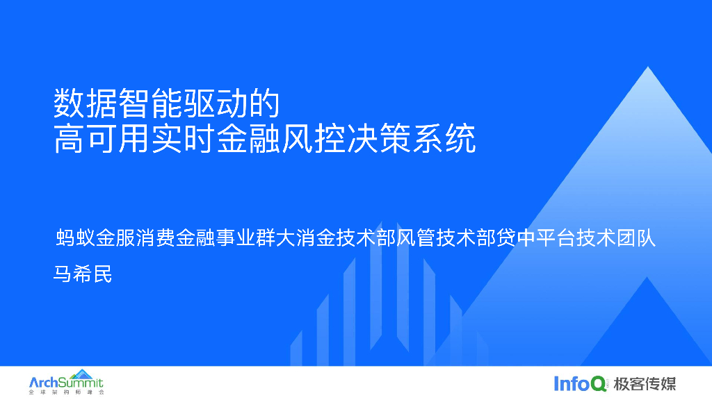 数据智能的高可用实时风控决策系统_马希民