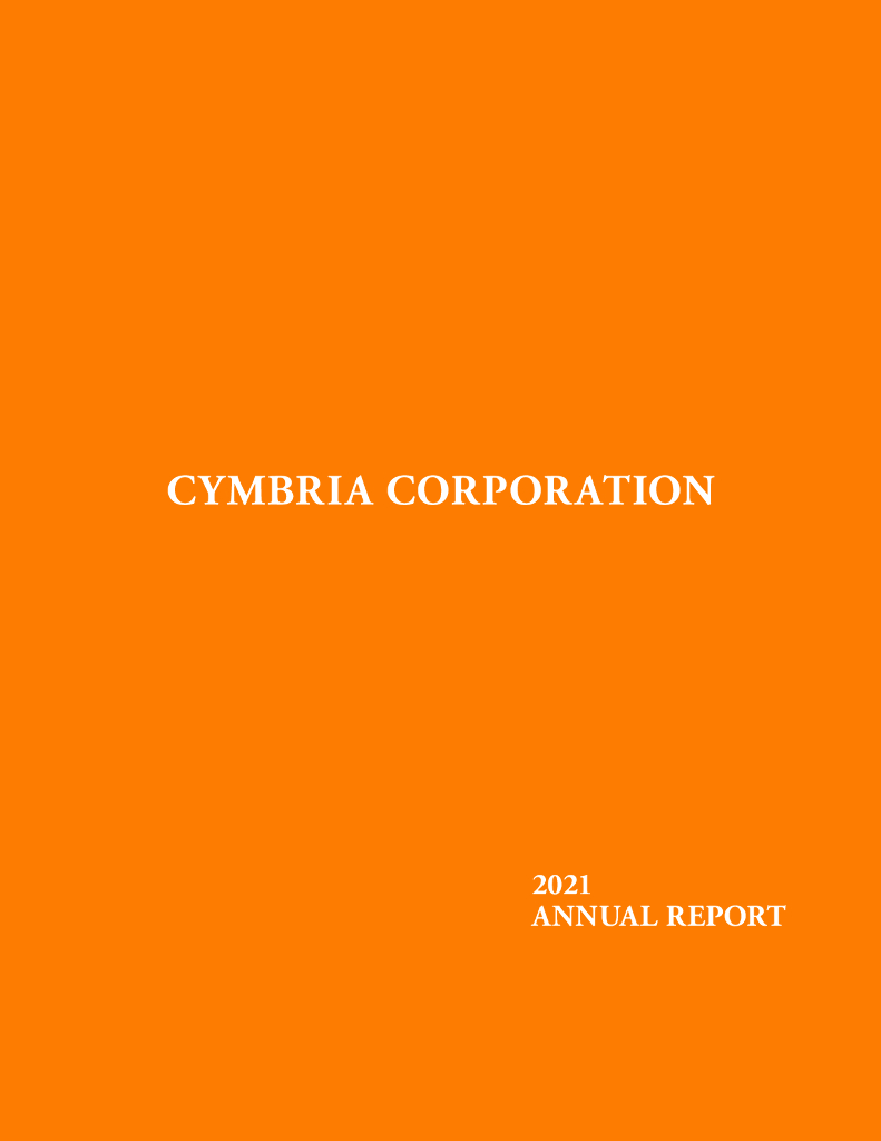 Cymbria Corporation（CYB）2021财年年度报告（英文版）