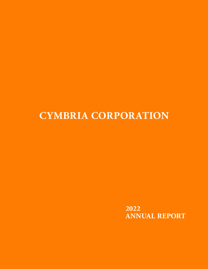 Cymbria Corporation（CYB）2022财年年度报告（英文版）