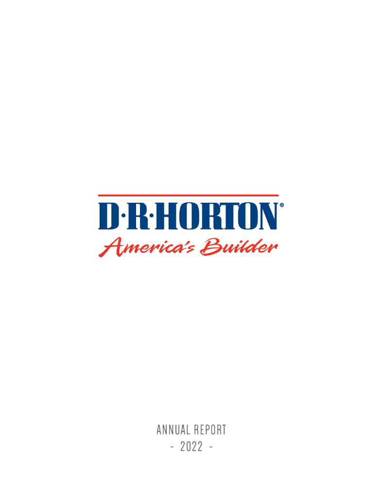 D R Horton Inc.（DHI）2021财年年度报告（英文版）