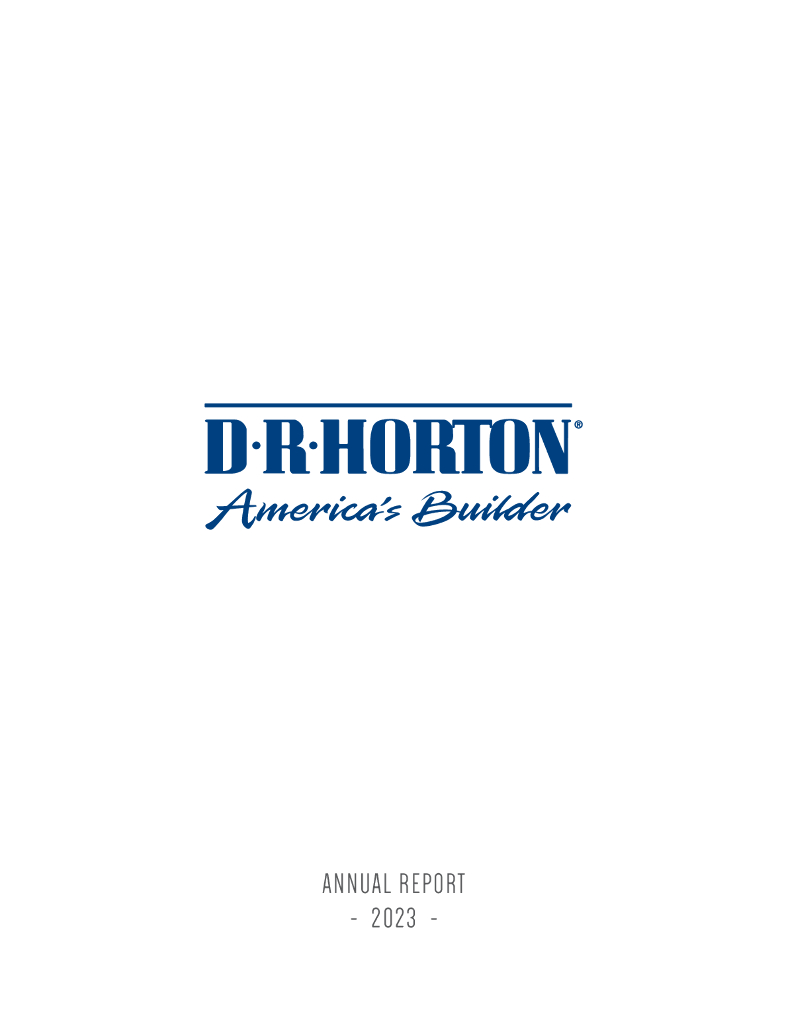 D R Horton Inc.（DHI）2023财年年度报告（英文版）