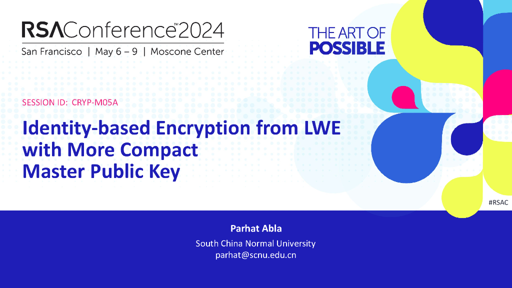 2024_USA24_CRYP M05_01：Identity Based Encryption