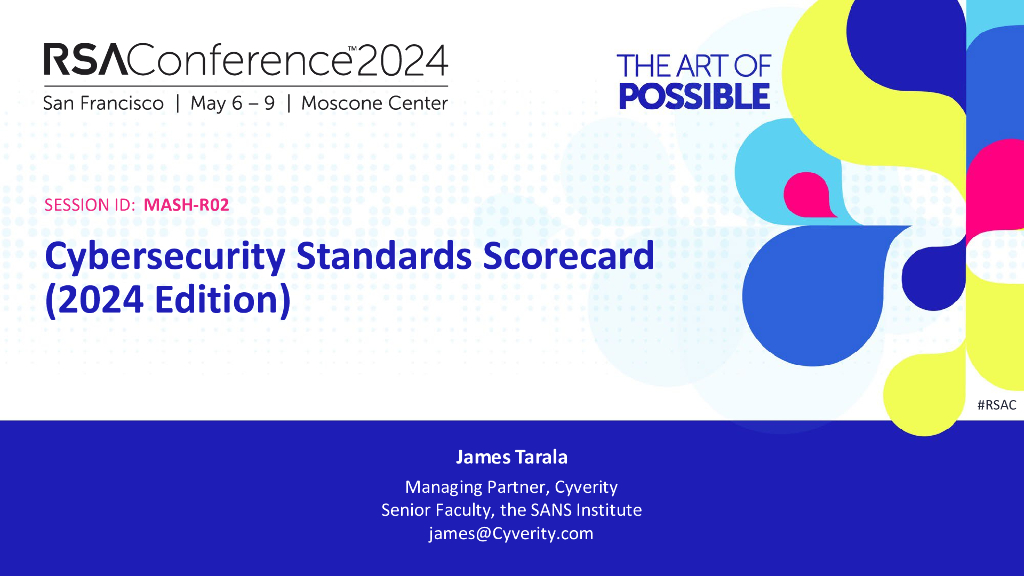 2024_USA24_MASH R02_01：2024 Edition Cybersecurity Standards Scorecard