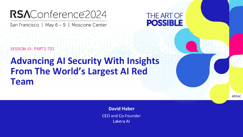 2024_USA24_PART1 T01_01：Advancing AI Security With Insights From The Worlds Largest AI Red Team