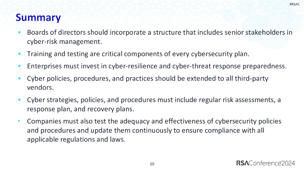 2024_USA24_LAW M06_01：Regulation on the Horizon What You Wish Your Lawyer Had Told You About_第10页