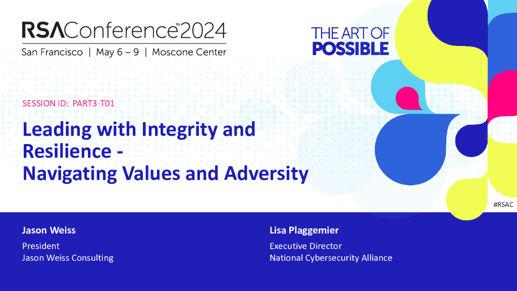 2024_USA24_PART3 T01_01：Leading with Integrity and Resilience Navigating Values and Adversity