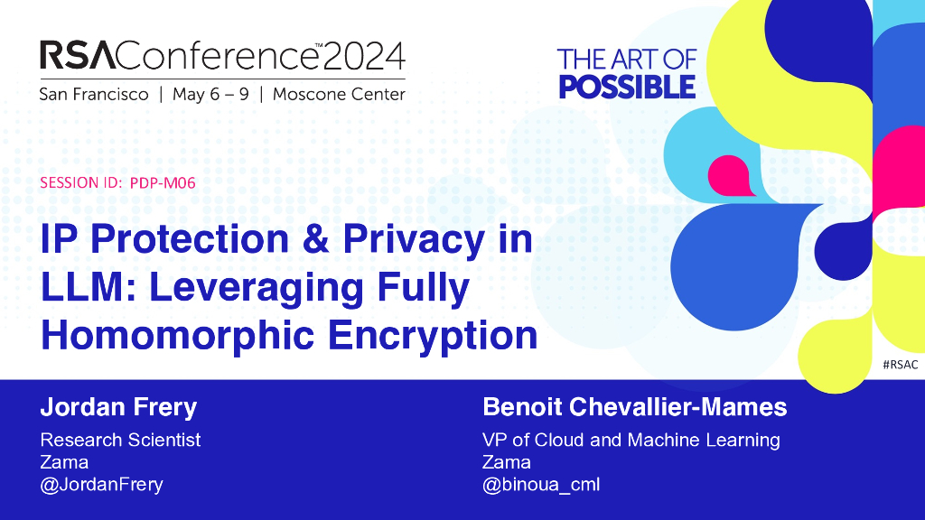 2024_USA24_PDP M06_01：IP Protection and Privacy in LLM Leveraging Fully Homomorphic Encryption