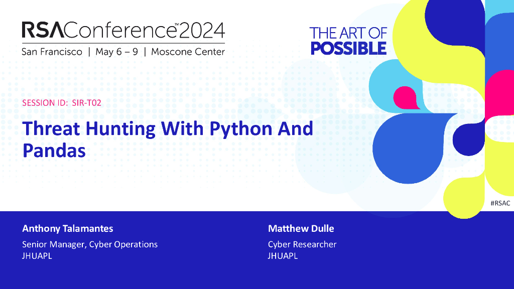 2024_USA24_SIR T02_01：Threat Hunting with Python and Pandas