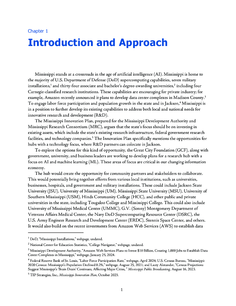 Rand兰德：：2024人工智能的机遇报告-密西西比州杰克逊的重点研究中心（英文版）_第9页