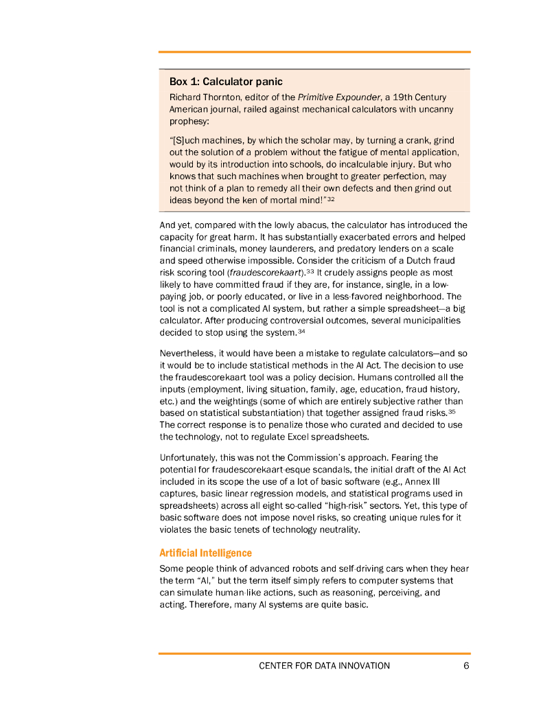 数据创新中心：2023人工智能法案应该是技术中立的报告（英文版）_第6页