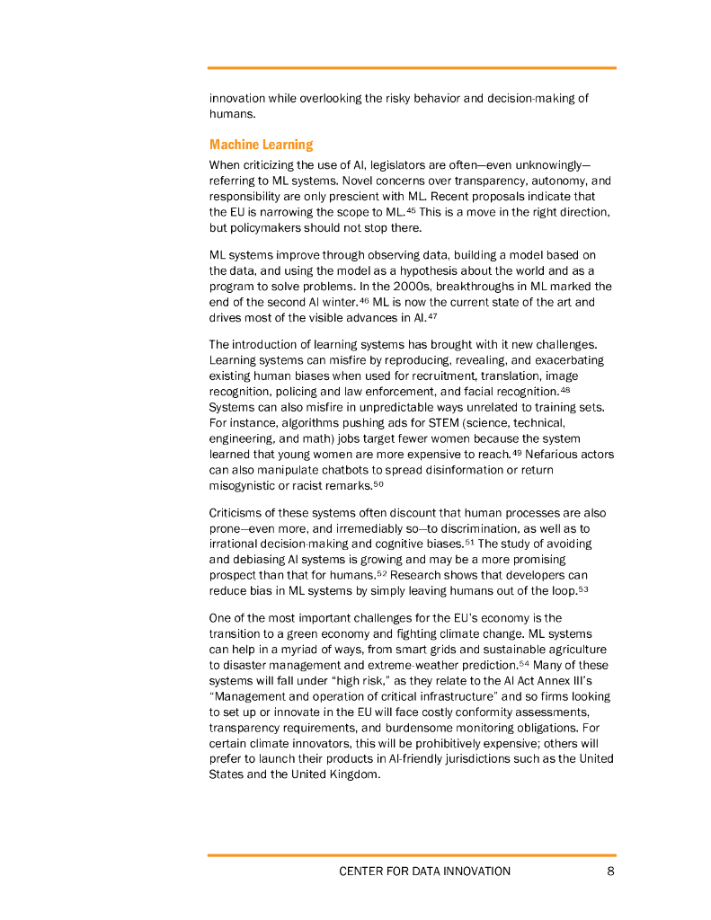 数据创新中心：2023人工智能法案应该是技术中立的报告（英文版）_第8页