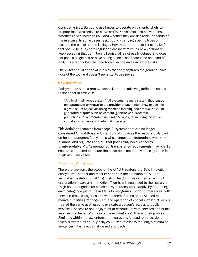 数据创新中心：2023人工智能法案应该是技术中立的报告（英文版）_第10页