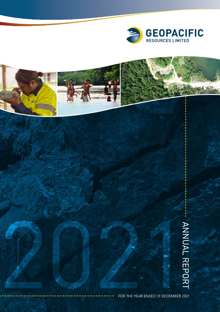 Geopacific Resources Limited（GPR）2021财年年度报告（英文版）