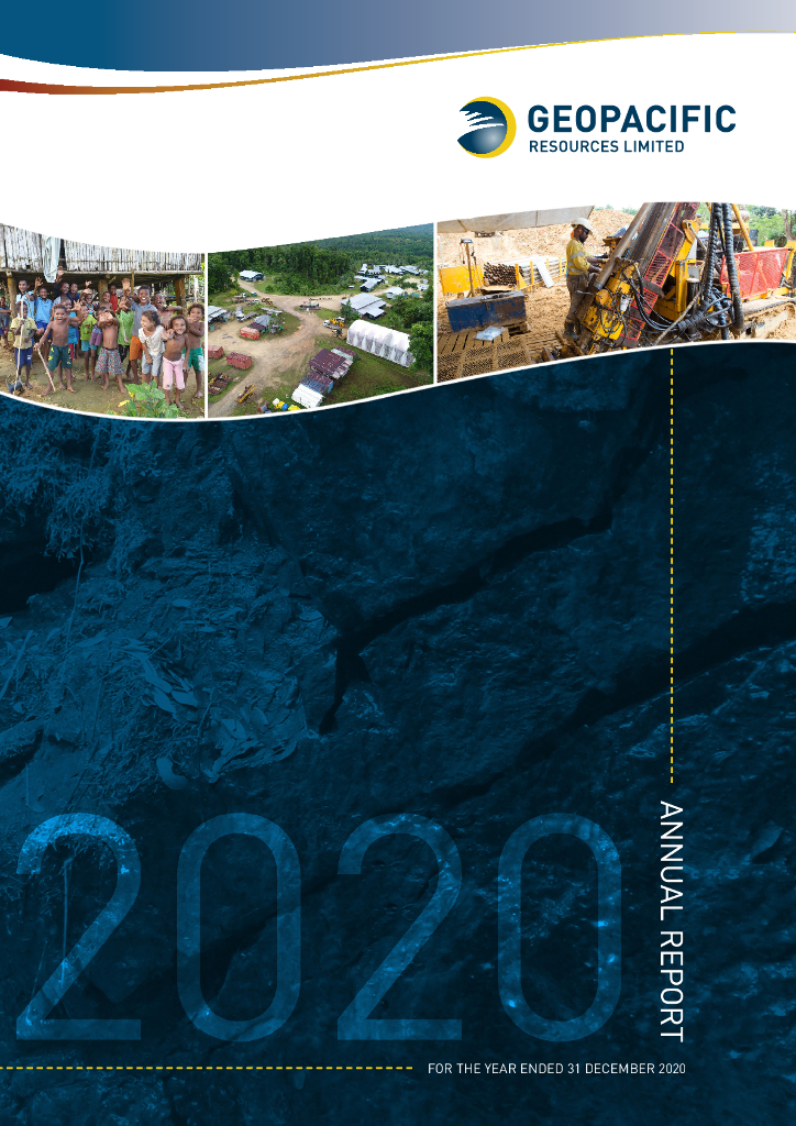 Geopacific Resources Limited（GPR）2020财年年度报告（英文版）