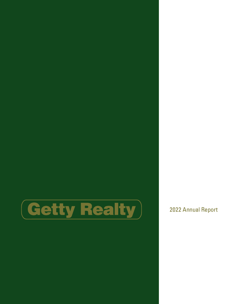 Getty Realty Corp.（GTY）2022财年年度报告（英文版）