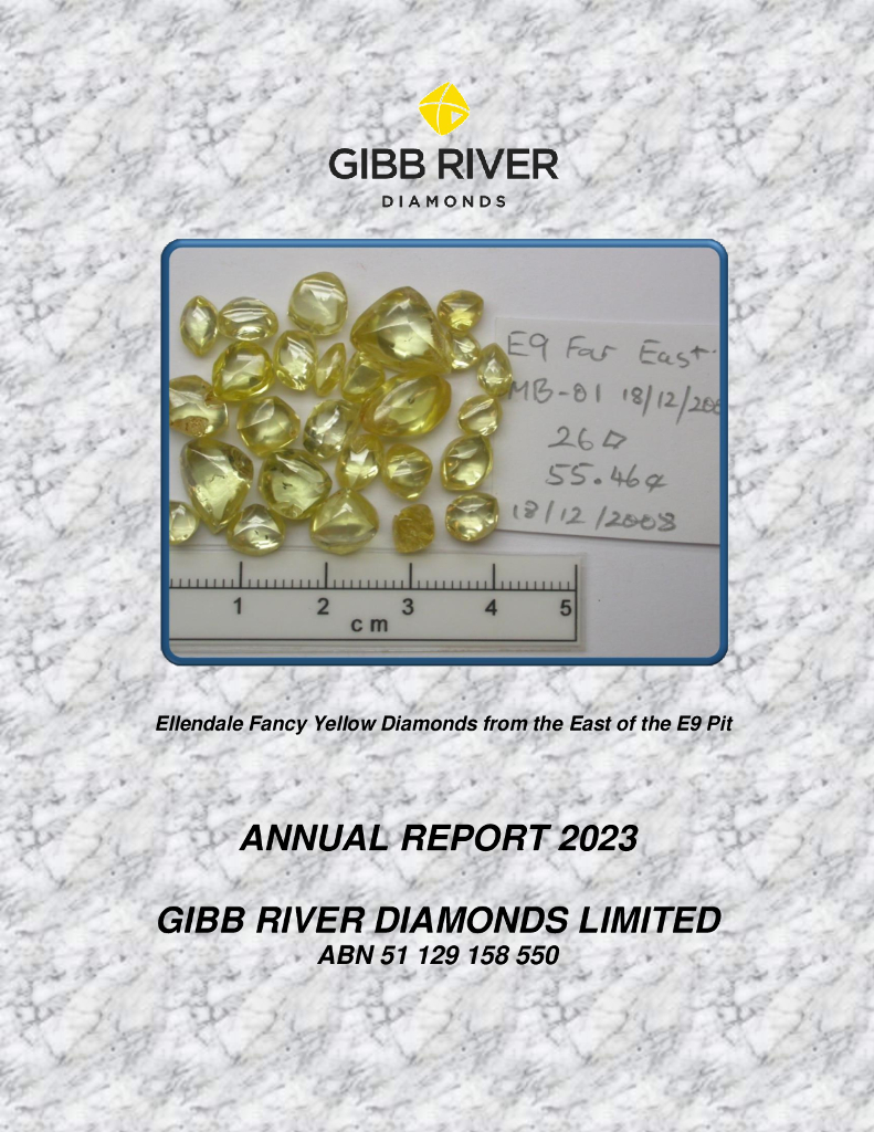 Gibb River Diamonds Limited（GIB）2023财年年度报告（英文版）