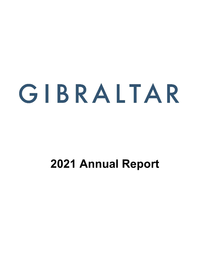 Gibraltar Industries,Inc.（ROCK）2021财年年度报告（英文版）