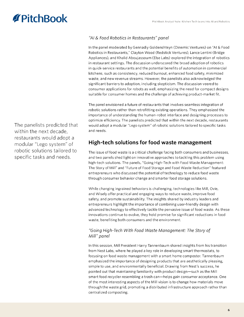 PitchBook：2024厨房技术向人工智能和机器人倾斜报告（英文版）_第6页
