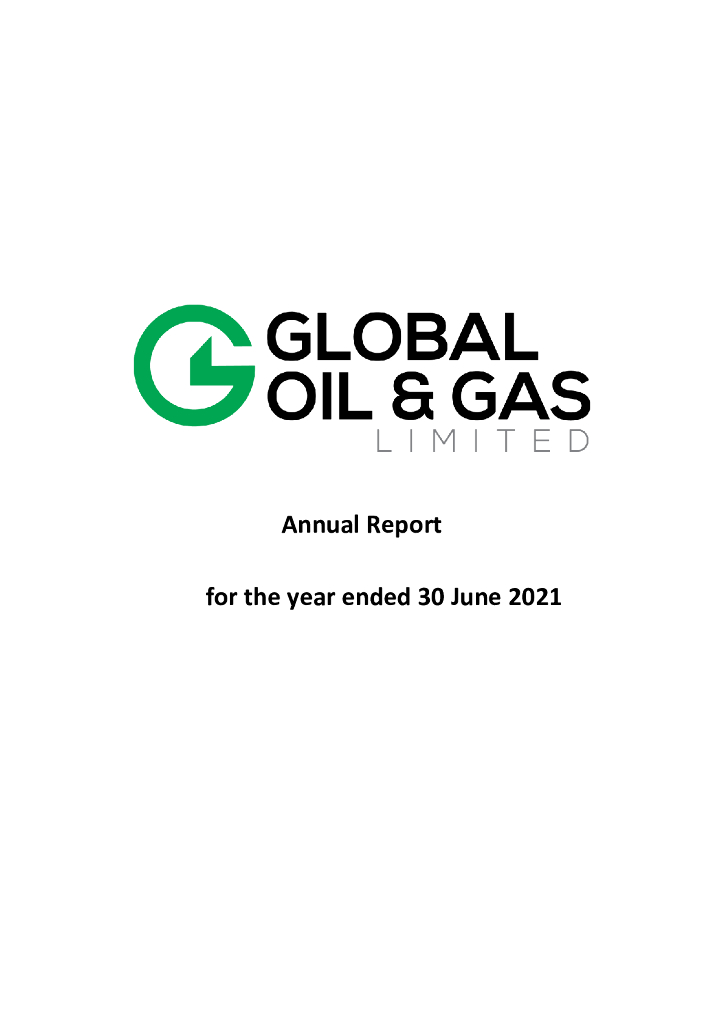 Global Oil&Gas Limited（GLV）2021财年年度报告（英文版）