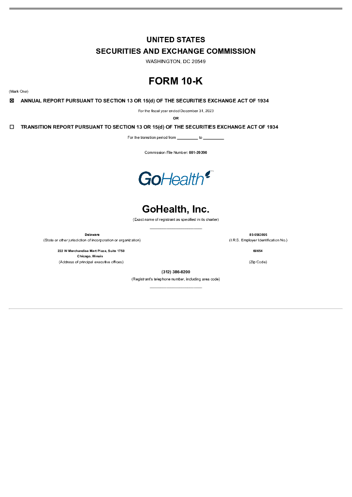 Gohealth（GOCO）2023财年年度报告（英文版）