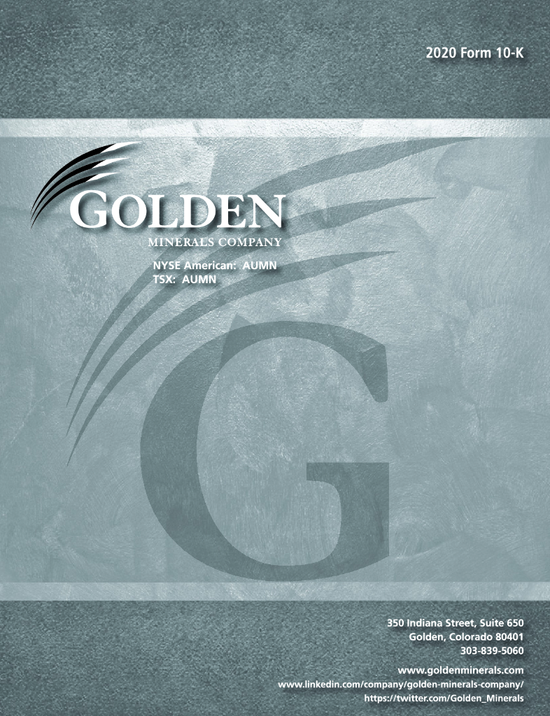 Golden Minerals Company（AUMN）2020财年年度报告（英文版）