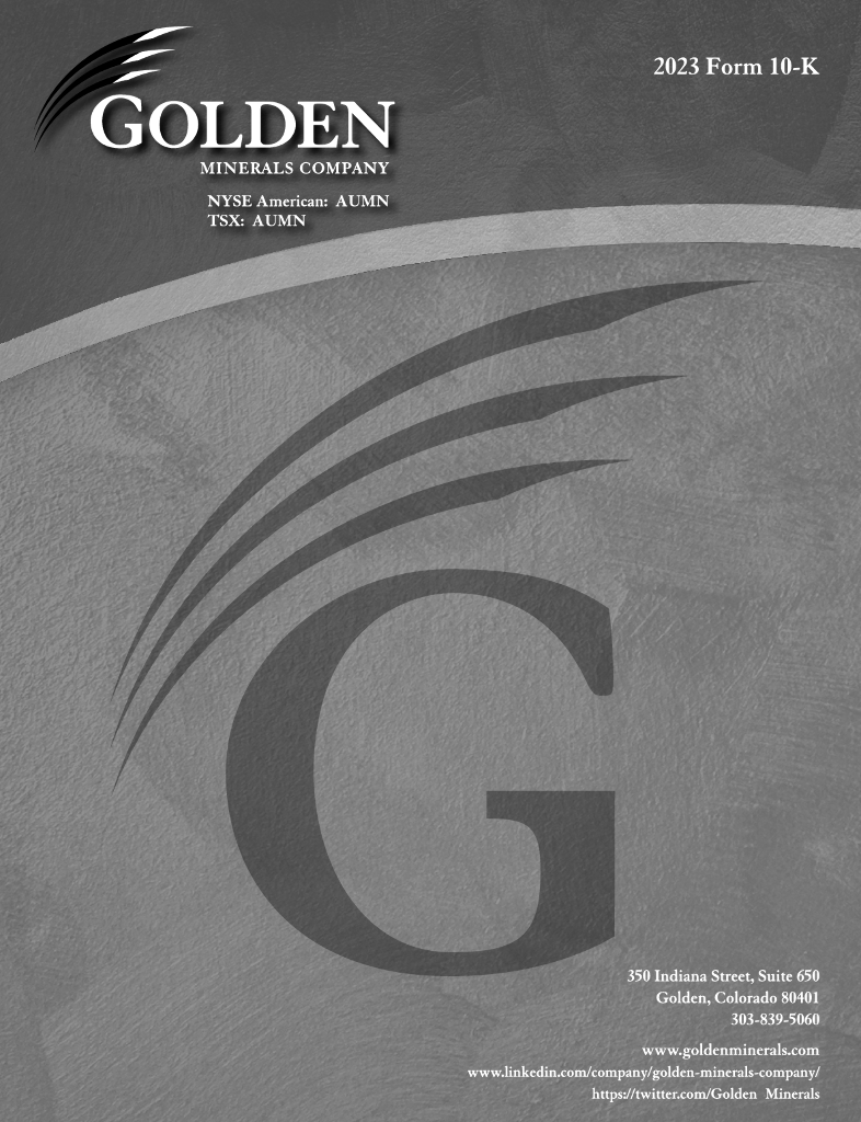 Golden Minerals Company（AUMN）2023财年年度报告（英文版）