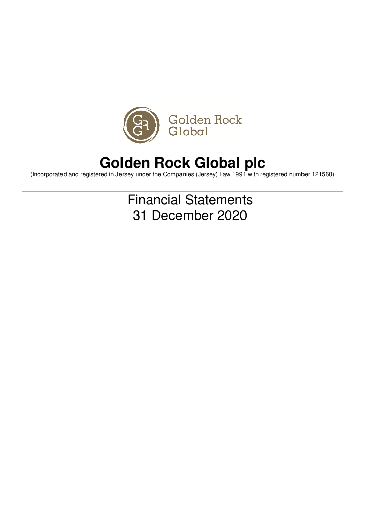 Golden Rock Global Plc（GCG）2020财年年度报告（英文版）