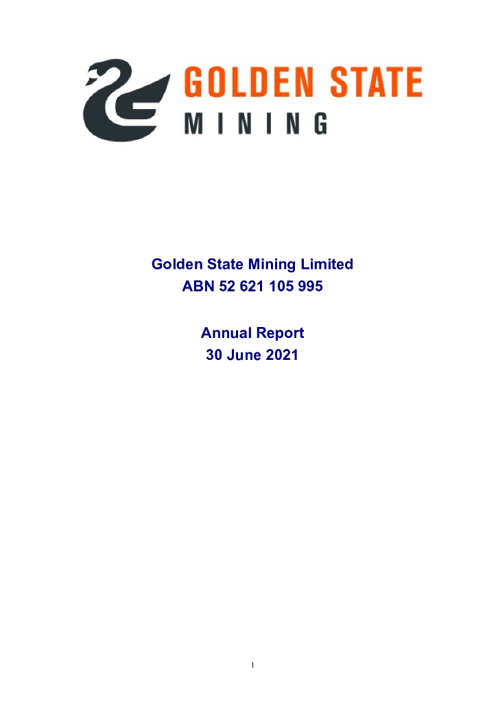 Golden State Mining（GSM）2021财年年度报告（英文版）