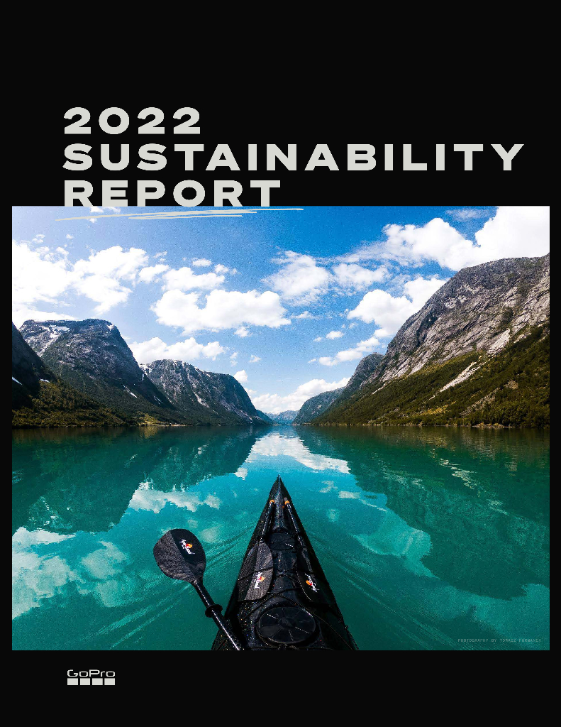 GoPro,Inc.（GPRO）2022年可持续发展报告（英文版）