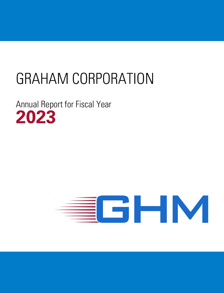 Graham Corporation（GHM）2023财年年度报告（英文版）