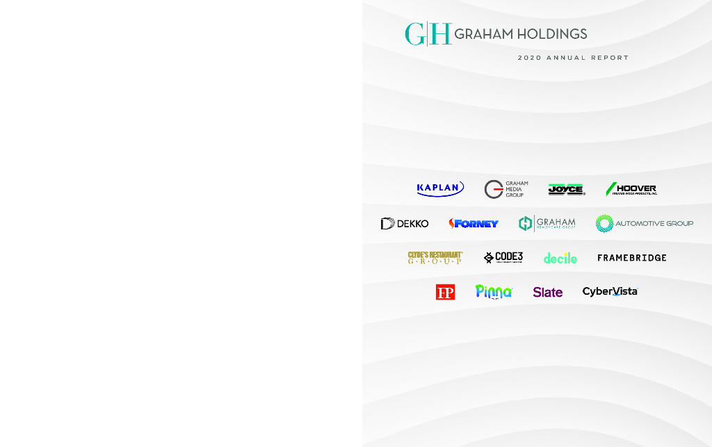 Graham Holdings Company（GHC）2020财年年度报告（英文版）