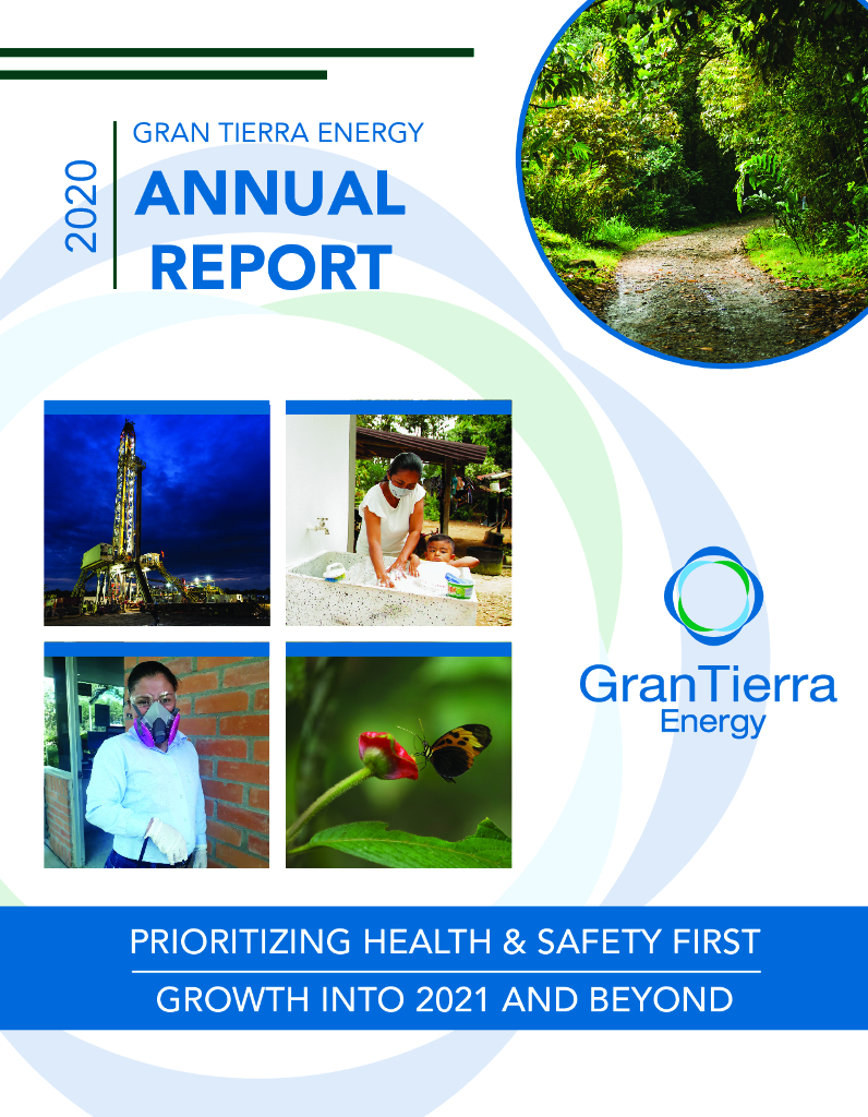 Gran Tierra Energy Inc.（GTE）2020财年年度报告（英文版）