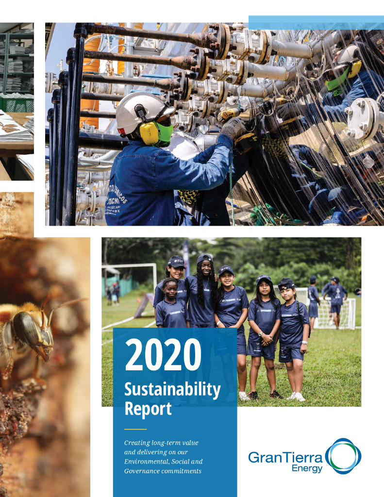 Gran Tierra Energy Inc.（GTE）2020年可持续发展报告（英文版）