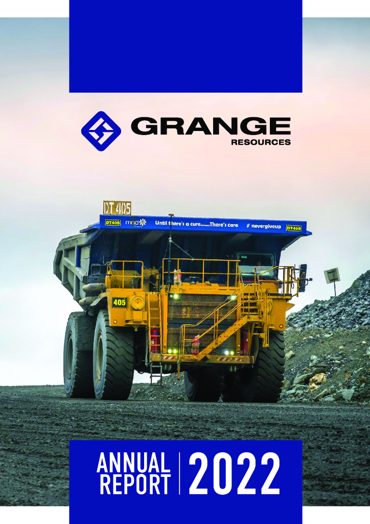 Grange Resources Limited（GRR）2022财年年度报告（英文版）